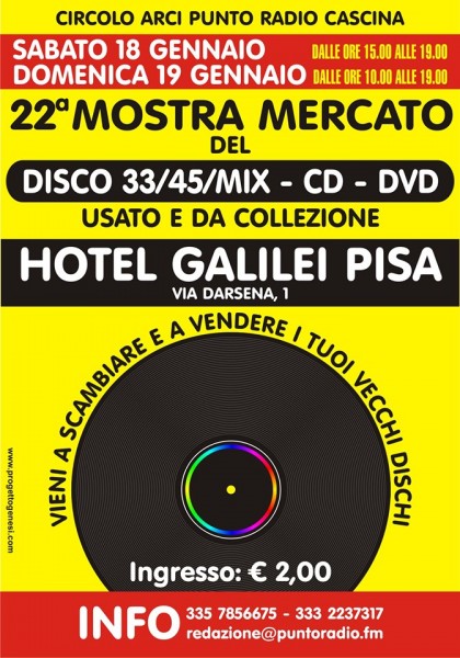 Pisa mostra mercato del vinile, del disco mix, del cd e dvd usato e da collezione