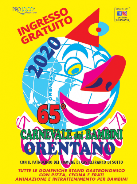 Orentano la festa del Carnevale dei bambini 2020 Pisa