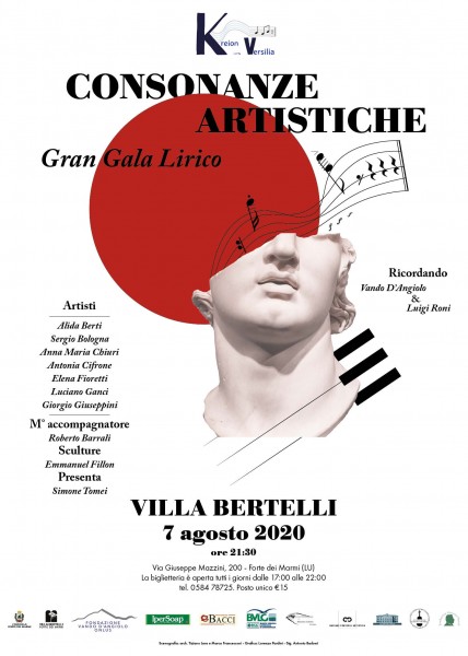 Il Gran Galà Lirico Consonanze artistiche a Villa Bertelli