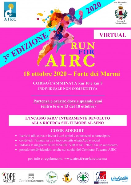 Lucca corsa RUN FOR AIRC 