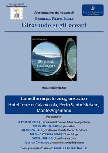 Gabriella Filippi Basile presenta il libro dal titolo "Girotondo sugli oceani"