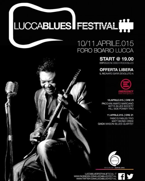 Lucca Blues Festival al Foro Boario il 10 e l’11 aprile