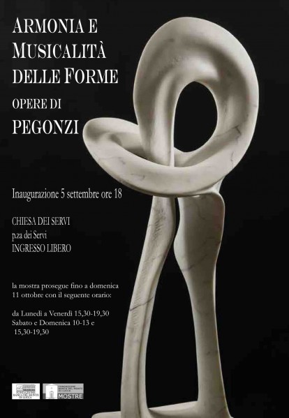 La personale di Franco Pegonzi dal titolo "Armonia e musicalità delle forme"