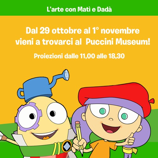 Lucca cartoni animati L'Arte con Matì e Dadà Lucca Comics & Games
