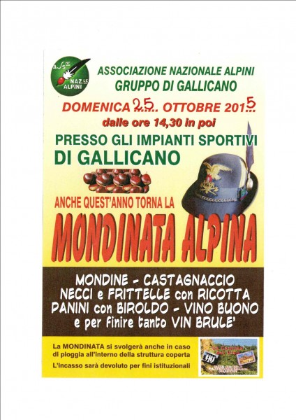 Gallicano sagra La Mondinata Alpina Lucca