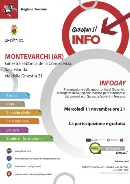 Montevarchi evento Infoday Arezzo