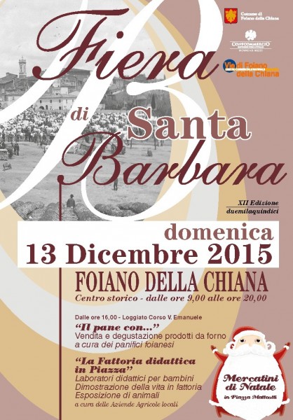 Foiano della Chiana fiera XII edizione della Fiera di Santa Barbara Arezzo