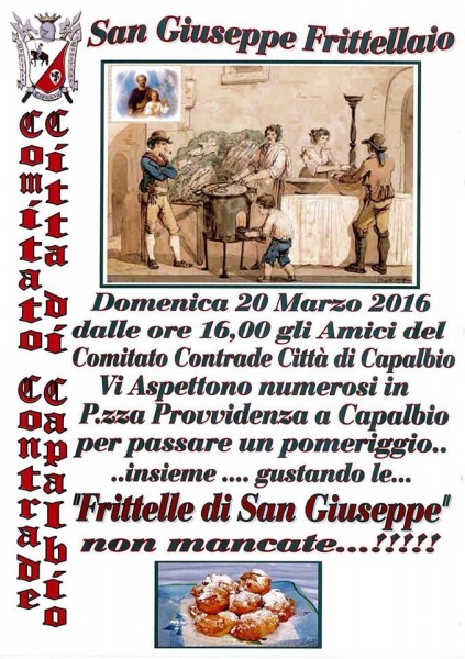 Capalbio festa San Giuseppe Frittellaio Grosseto