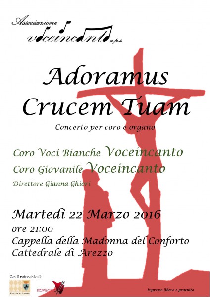 Arezzo concerto organo coro Adoramus Crucem Tuam