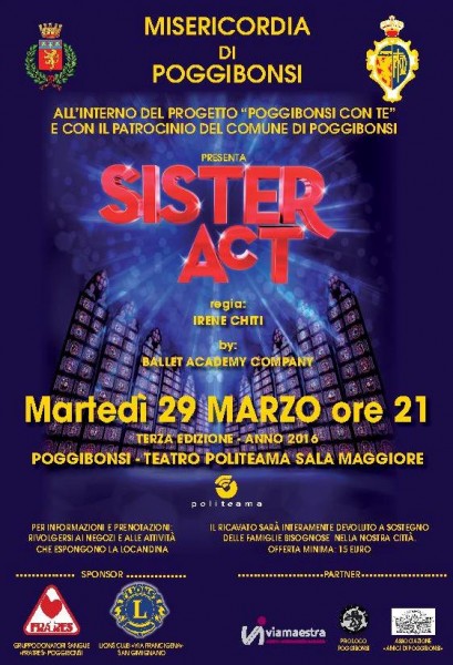 Politeama musical teatro Sister act Siena