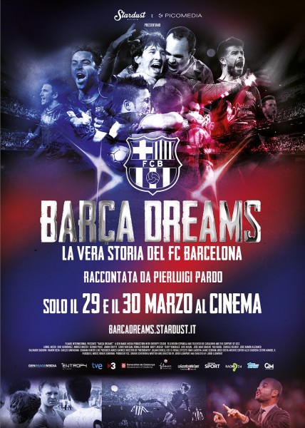 Film Cinema Barça Dreams Arezzo Firenze Grosseto Livorno Lucca Massa Carrara Pisa Pistoia Prato Siena