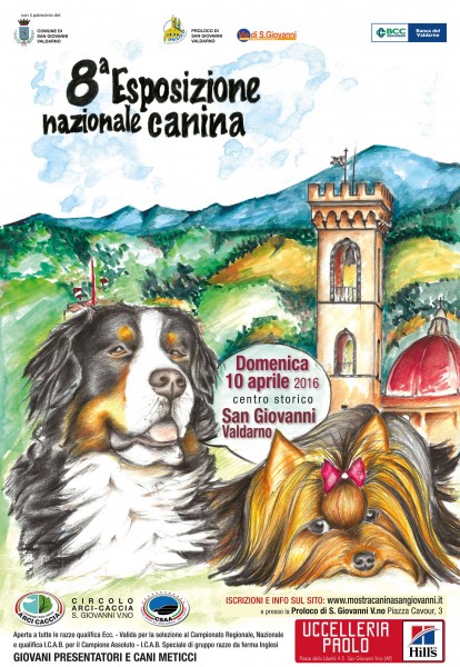 San Giovanni Valdarno mostra esposizione nazionale canina Arezzo