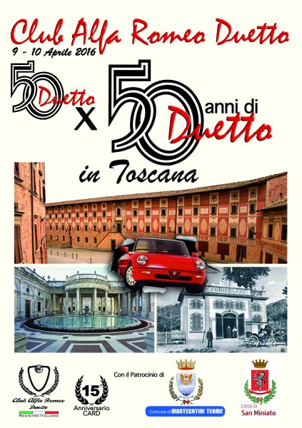 San Miniato raduno macchine Club Alfa Romeo Duetto Pisa