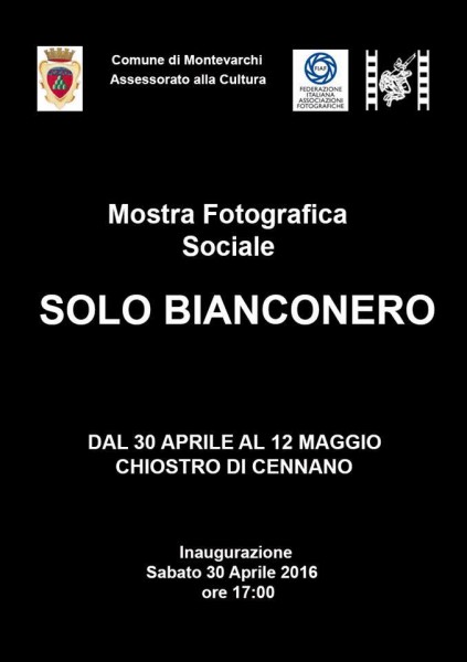 Montevarchi mostra fotografica Solo bianconero Arezzo