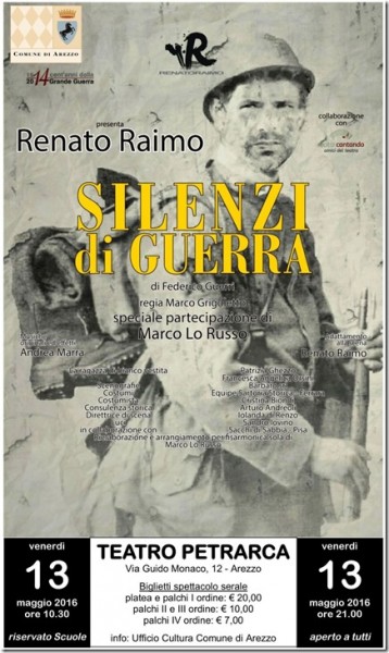 Arezzo teatro Silenzi di Guerra
