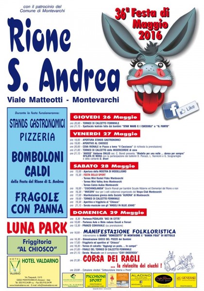 Montevarchi Festa di Maggio del Rione di Sant’Andrea Arezzo