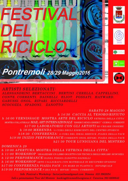 Pontremoli arte e riciclo Festival del Riciclo Massa Carrara
