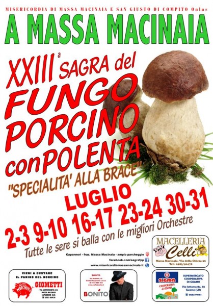 Capannori festa Sagra del Fungo Porcino con Polenta Lucca