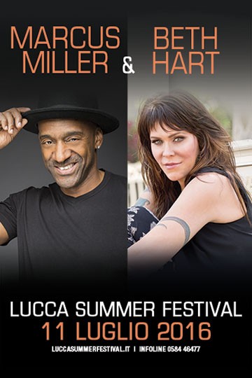 Lucca concerto Marcus Miller e Beth Hart Lucca Summer Festival