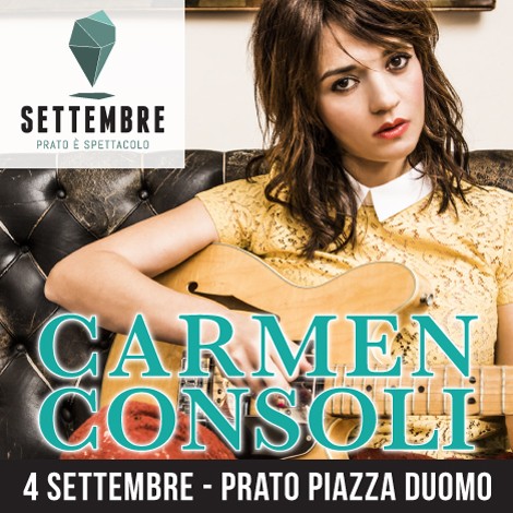 Prato concerto Carmen Consoli Settembre Prato è Spettacolo