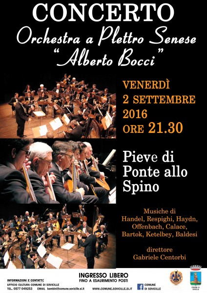 Sovicille concerto Orchestra a Plettro Senese Alberto Bocci Siena