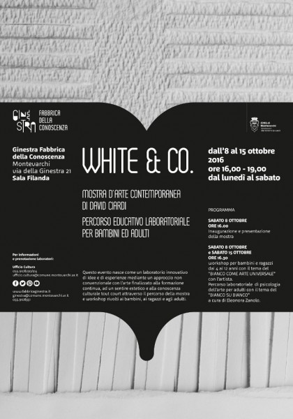 Montevarchi mostra d'arte contemporanea White & Co. Arezzo