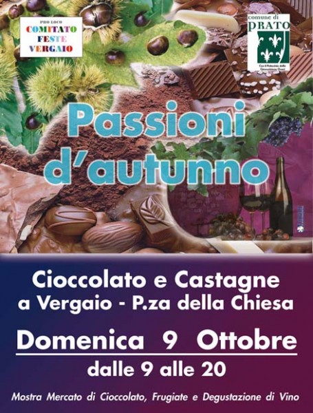 Vergaio festa del cioccolato Passioni d'Autunno Prato