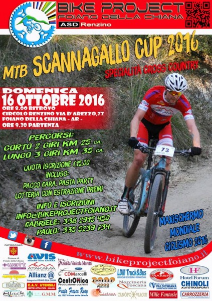 Foiano della Chiana gara ciclistica di mountain bike Gran Premio MTB Scannagallo Arezzo