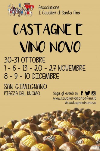 San Gimignano sagra Castagne e Vino Novo Siena