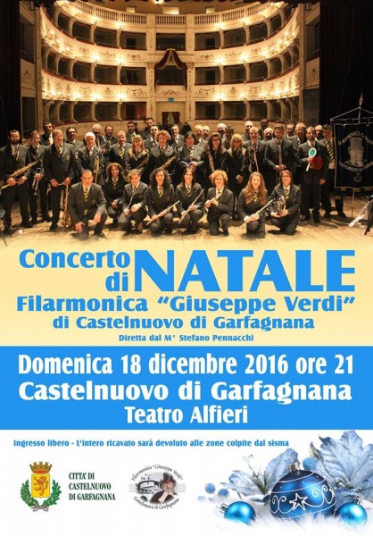 Castelnuovo di Garfagnana concerto Filarmonica Giuseppe Verdi Lucca