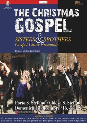 Porto Santo Stefano concerto Sisters and Brothers Gospel Choir Ensamble Grosseto