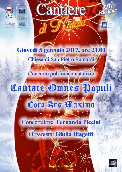 Lucca concerto Cantate omnes populi 