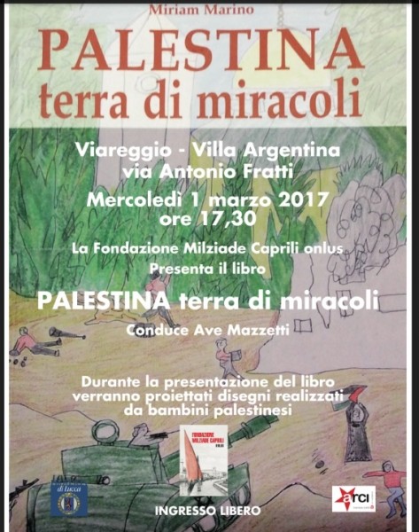 Viareggio presentazione libro Palestina terra di miracoli Lucca